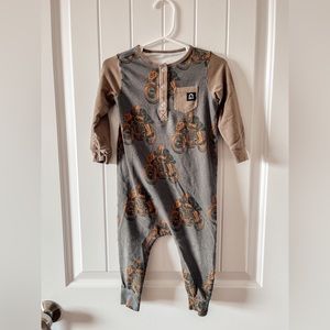 rags to raches | biker henley romper